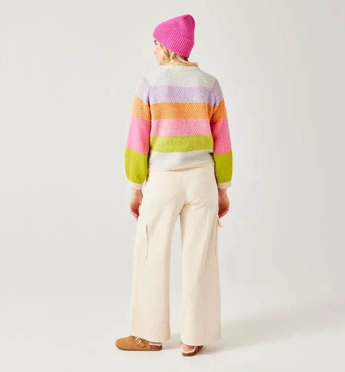 Women Multicoloured Jumper 8211 Pink Stripes Promod Jumpers And Cardigans Women Multicoloured Jumper 8211 Pink Stripes Promod Jumpers And Cardigans
