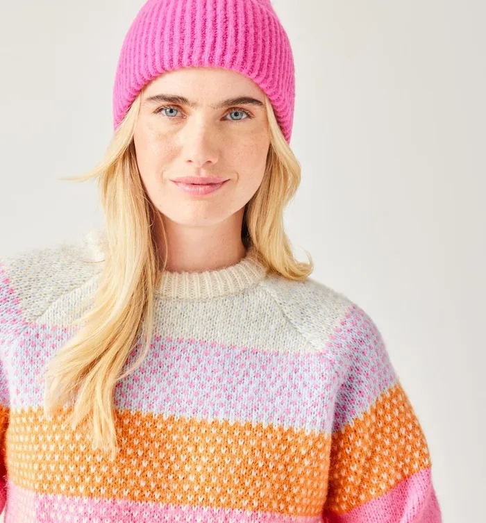 Women Multicoloured Jumper 8211 Pink Stripes Promod Jumpers And Cardigans Women Multicoloured Jumper 8211 Pink Stripes Promod Jumpers And Cardigans