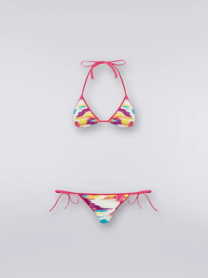 Women Multicoloured Slub Terry Bikini Multicoloured Missoni Swimsuits
