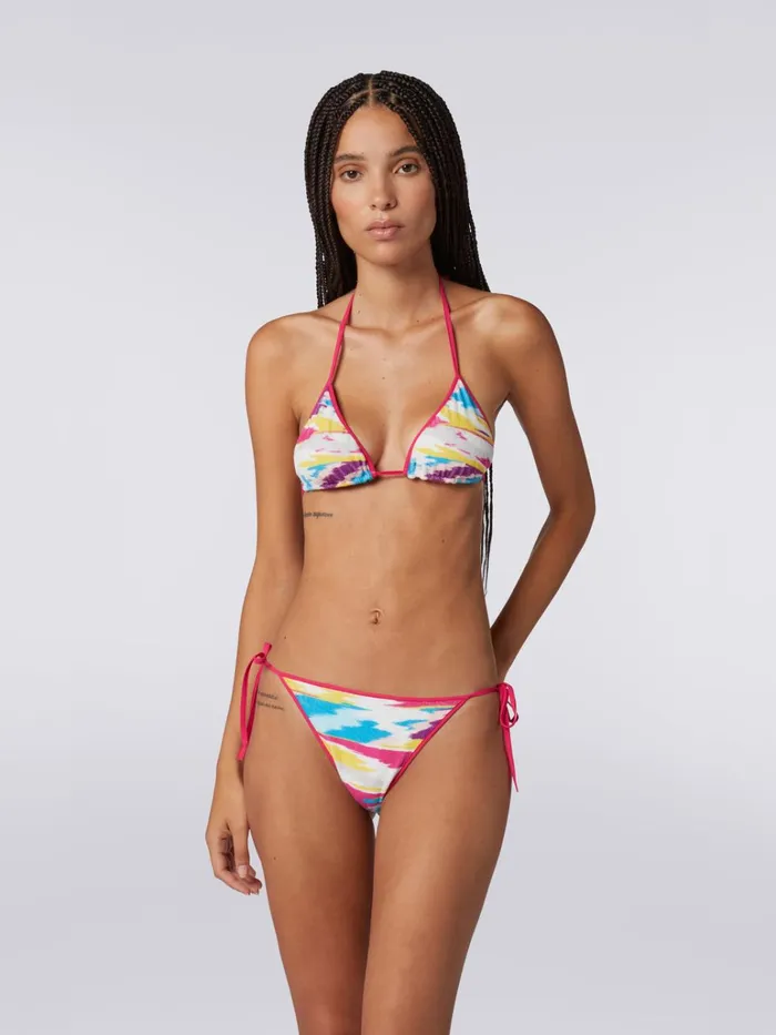 Women Multicoloured Slub Terry Bikini Multicoloured Missoni Swimsuits Women Multicoloured Slub Terry Bikini Multicoloured Missoni Swimsuits