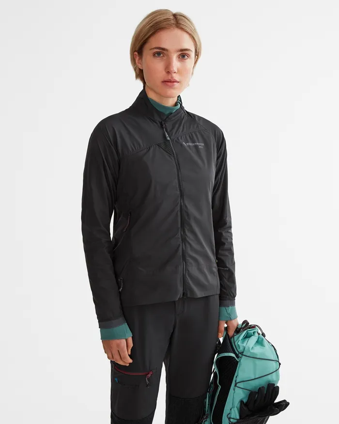 Women Nal Windbreaker Jacket Raven Klttermusen Wind Resistant Jackets