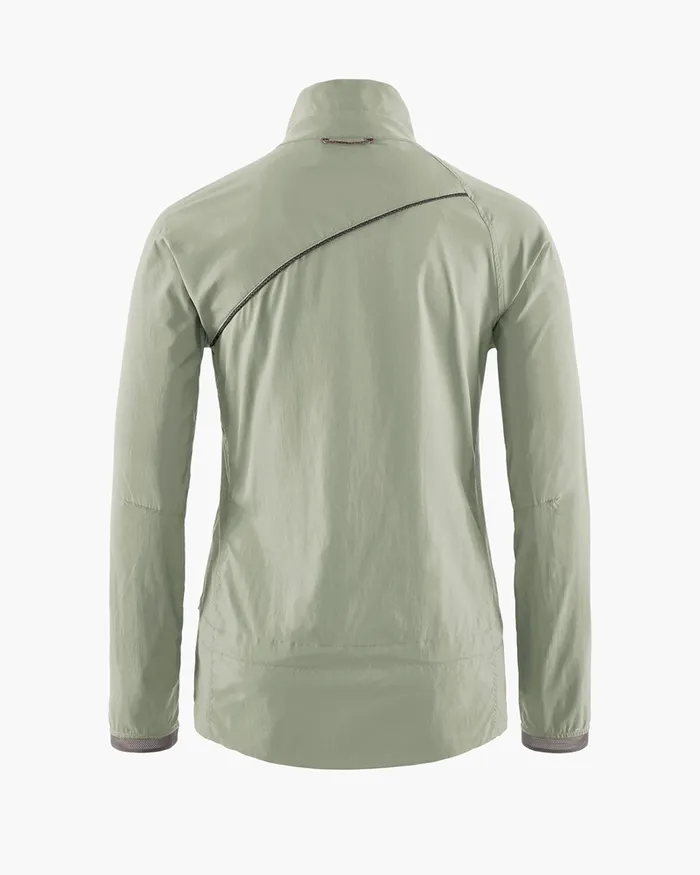 Women Nal Windbreaker Jacket Swamp Green Klttermusen Wind Resistant Jackets