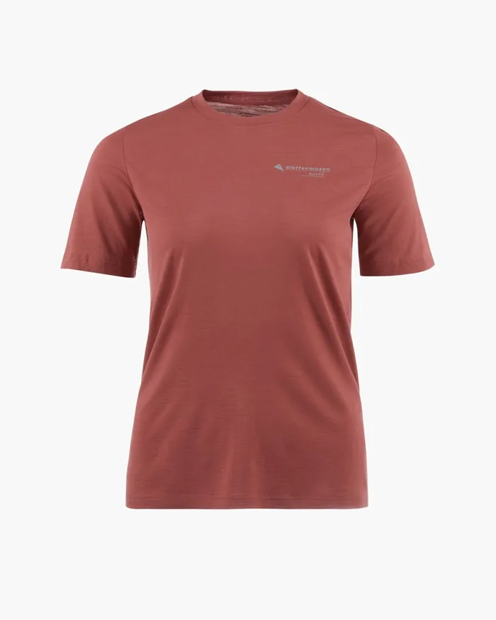 Women Narfi Short Sleeve Tee Barn Red Klttermusen TShirts