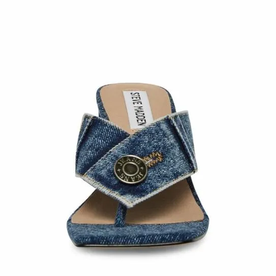 Women NICOLA DENIM FABRIC Denim Fabric Steve Madden Heels