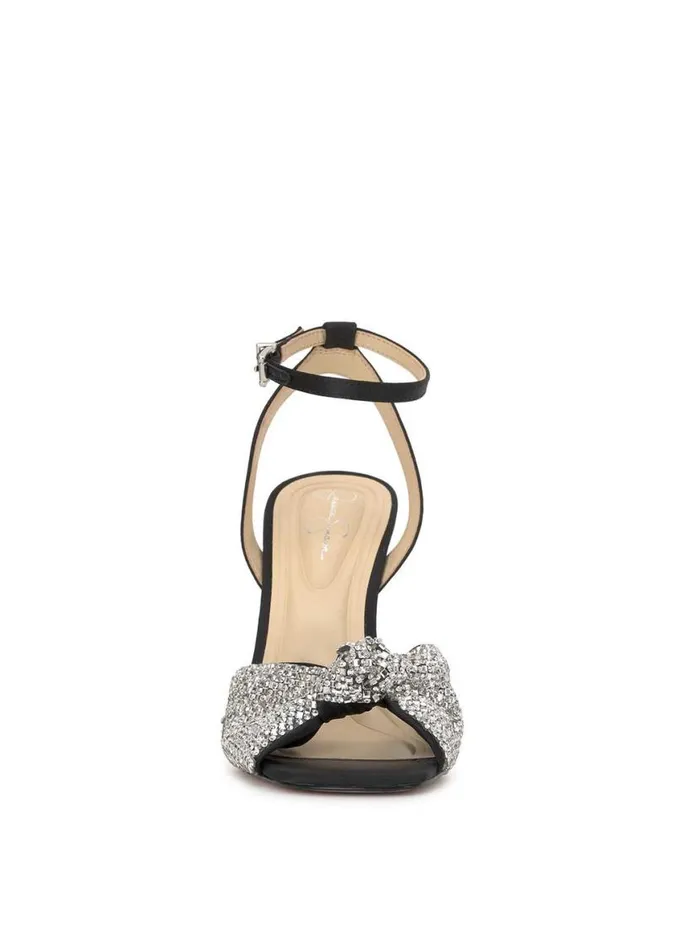Women Ohela High Heel In Black and Silver Jessica Simpson Sandals