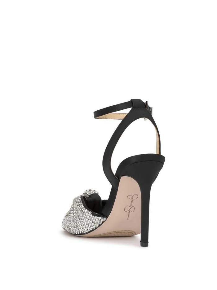 Women Ohela High Heel In Black and Silver Jessica Simpson Sandals
