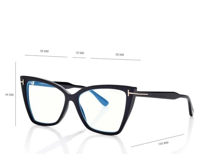 Women OPTICAL Tom Ford Blue Block Square Cat Eye Opticals Women OPTICAL Tom Ford Blue Block Square Cat Eye Opticals