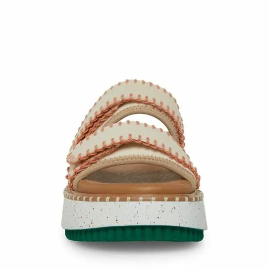 Women OTTO WHITEGREEN White Green Steve Madden Sandals Women OTTO WHITEGREEN White Green Steve Madden Sandals