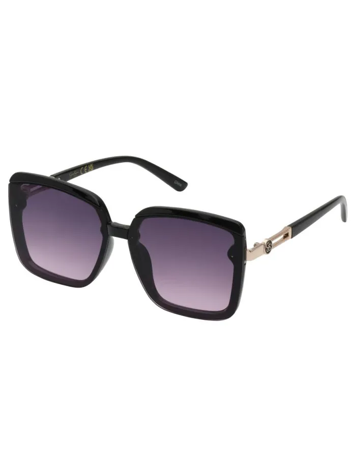 Women Oversized Fashionable Square Sunglasses In Black Jessica Simpson Sunglasses