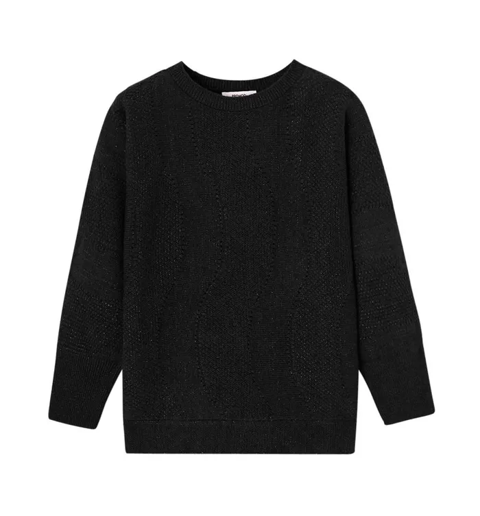 Women Oversized Glitzy Jumper 8211 Black Promod Jumpers And Cardigans Women Oversized Glitzy Jumper 8211 Black Promod Jumpers And Cardigans