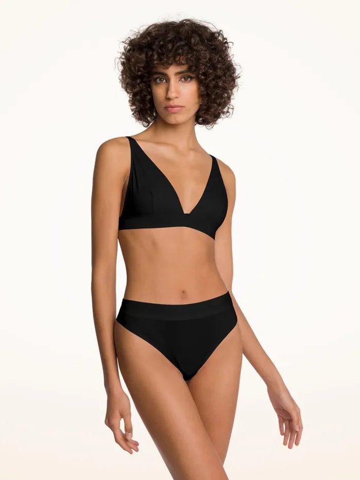 Women Panties Wolford Beauty Cotton String Black