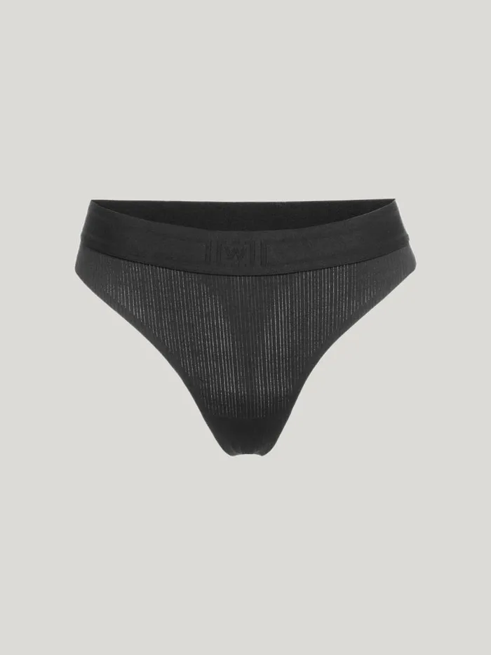 Women Panties Wolford Beauty Cotton String Black