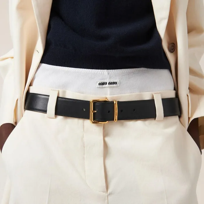 Women Pants And Shorts Miu Miu Canvas Pants Natural Women Pants And Shorts Miu Miu Canvas Pants Natural