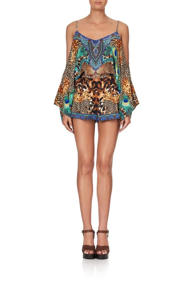 Women Party Dresses Camilla Drop Shoulder Playsuit Mother Xanadu