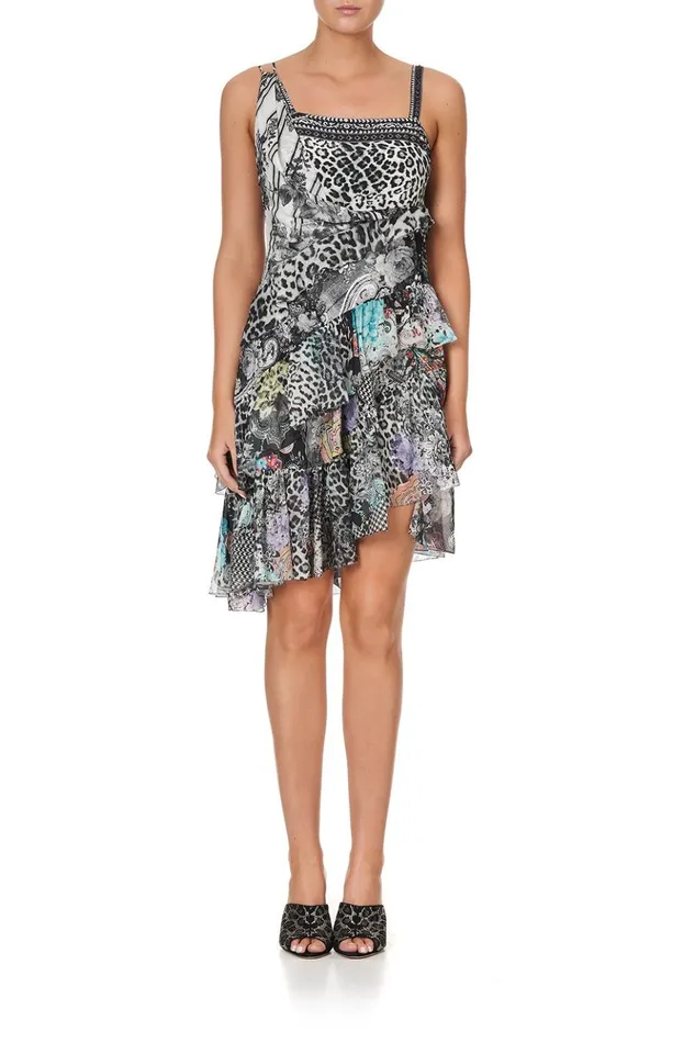 Women Party Dresses Camilla Mini Asymmetrical Hankerchief Dress Sid The Kid