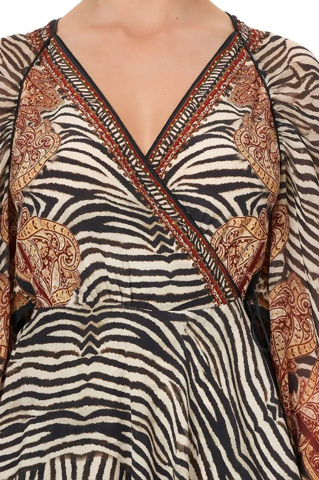 Women Party Dresses Camilla Short Dress With Draped Sleeve Wild Fire