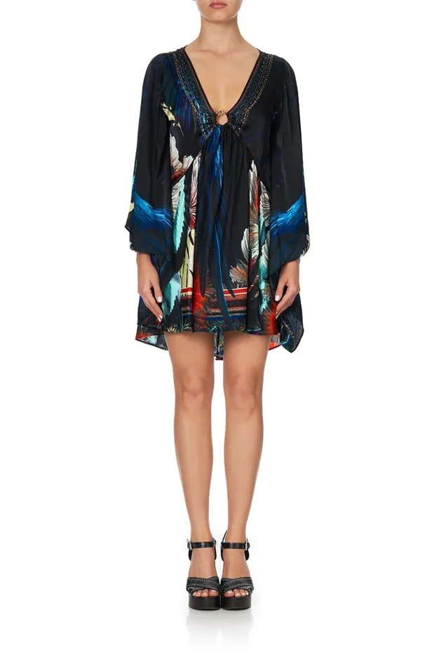 Women Party Dresses Camilla URing Dress With Kimono Sleeve Night Flight