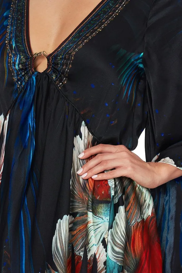 Women Party Dresses Camilla URing Dress With Kimono Sleeve Night Flight