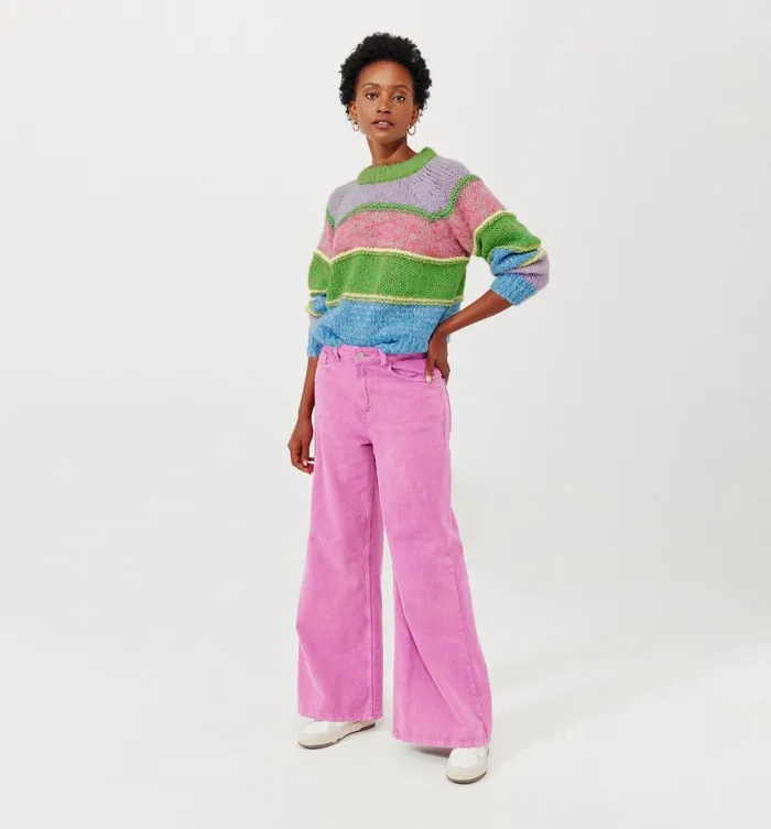 Women Pastel Striped Jumper 8211 Green Stripes Promod Jumpers And Cardigans Women Pastel Striped Jumper 8211 Green Stripes Promod Jumpers And Cardigans