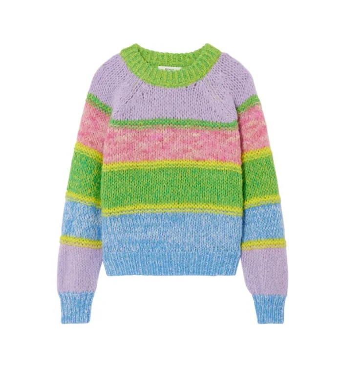 Women Pastel Striped Jumper 8211 Green Stripes Promod Jumpers And Cardigans Women Pastel Striped Jumper 8211 Green Stripes Promod Jumpers And Cardigans