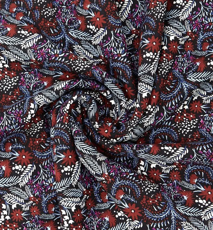 Women Patterned Viscose Fabric Cut 8211 Multicolour Print Promod Fabric Cuts And Patterns