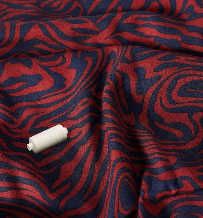 Women Patterned Viscose Fabric Cut 8211 Navy Blue Print Promod Fabric Cuts And Patterns Women Patterned Viscose Fabric Cut 8211 Navy Blue Print Promod Fabric Cuts And Patterns