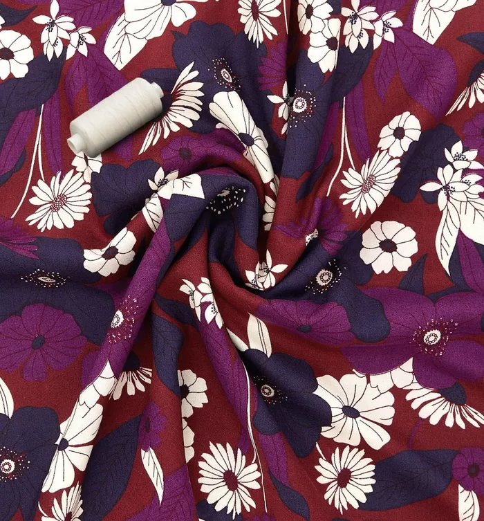 Women Patterned Viscose Fabric Cut 8211 Red Print Promod Fabric Cuts And Patterns Women Patterned Viscose Fabric Cut 8211 Red Print Promod Fabric Cuts And Patterns