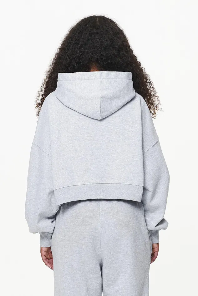 Women Pegador Hoodies Chancery Oversized Cropped Hoodie Grey Melange Women Pegador Hoodies Chancery Oversized Cropped Hoodie Grey Melange