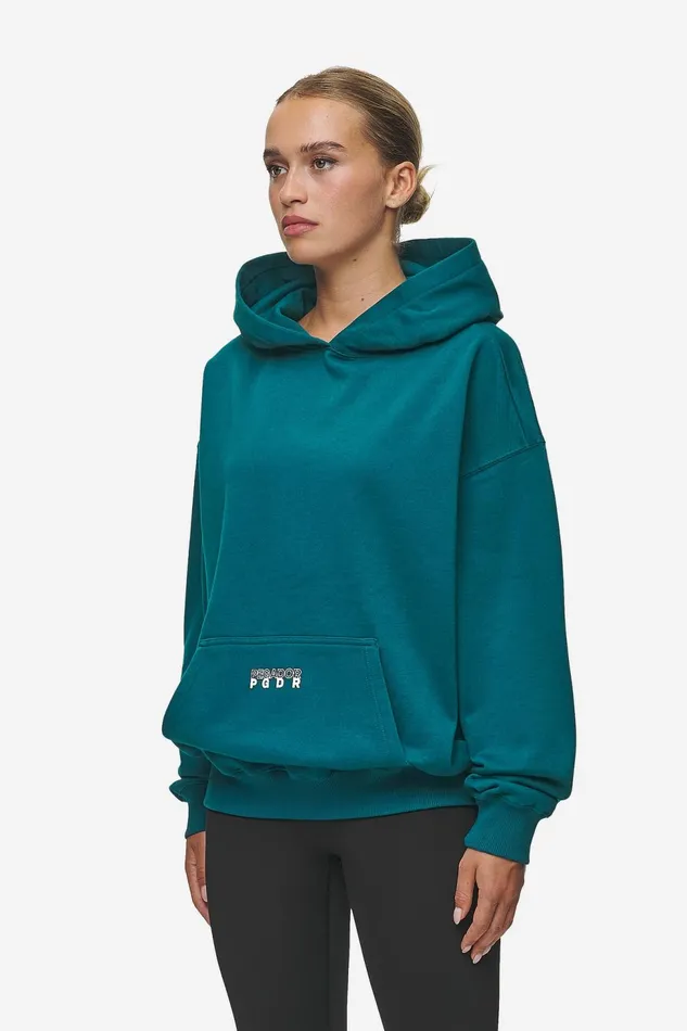 Women Pegador Hoodies Nisa Oversized Hoodie Washed Urban Turquoise Women Pegador Hoodies Nisa Oversized Hoodie Washed Urban Turquoise