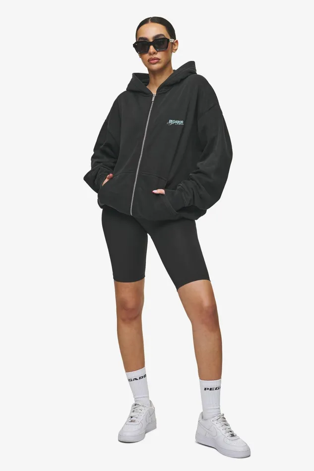 Women Pegador Hoodies Patino Oversized Sweat Jacket Vintage Black Women Pegador Hoodies Patino Oversized Sweat Jacket Vintage Black