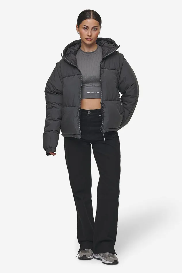 Women Pegador Jacken Trixy 4 In 1 Reversible Puffer Jacket Anthracite Women Pegador Jacken Trixy 4 In 1 Reversible Puffer Jacket Anthracite