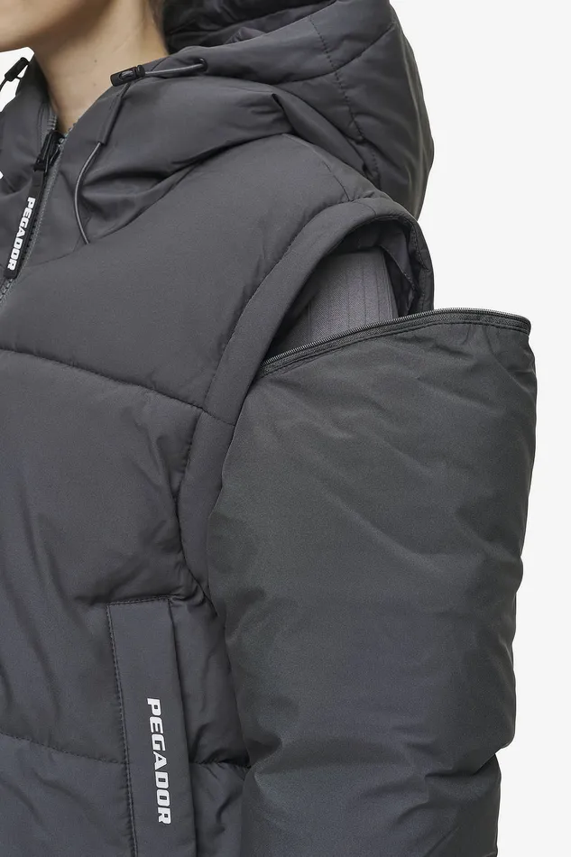 Women Pegador Jacken Trixy 4 In 1 Reversible Puffer Jacket Anthracite Women Pegador Jacken Trixy 4 In 1 Reversible Puffer Jacket Anthracite