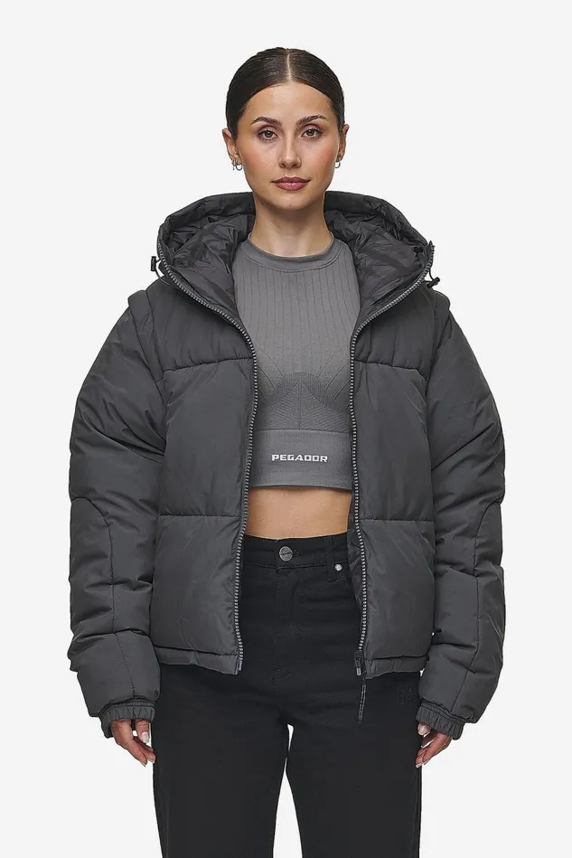 Women Pegador Jacken Trixy 4 In 1 Reversible Puffer Jacket Anthracite Women Pegador Jacken Trixy 4 In 1 Reversible Puffer Jacket Anthracite