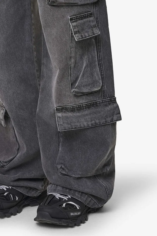 Women Pegador Jeans Leli High Waist Cargo Jeans Washed Deep Grey Women Pegador Jeans Leli High Waist Cargo Jeans Washed Deep Grey