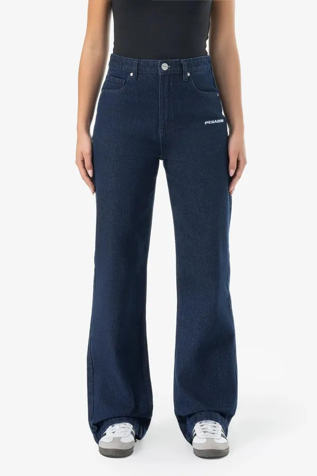 Women Pegador Jeans Naddy Wide Leg Jeans Dark Blue