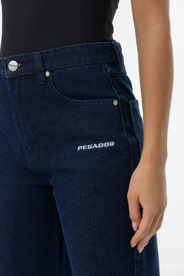 Women Pegador Jeans Naddy Wide Leg Jeans Dark Blue Women Pegador Jeans Naddy Wide Leg Jeans Dark Blue