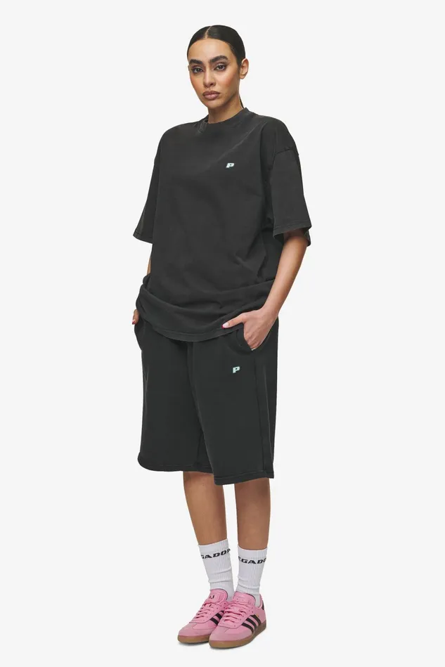 Women Pegador Shorts Leono Overknee Heavy Sweat Shorts Vintage Black Gum Women Pegador Shorts Leono Overknee Heavy Sweat Shorts Vintage Black Gum