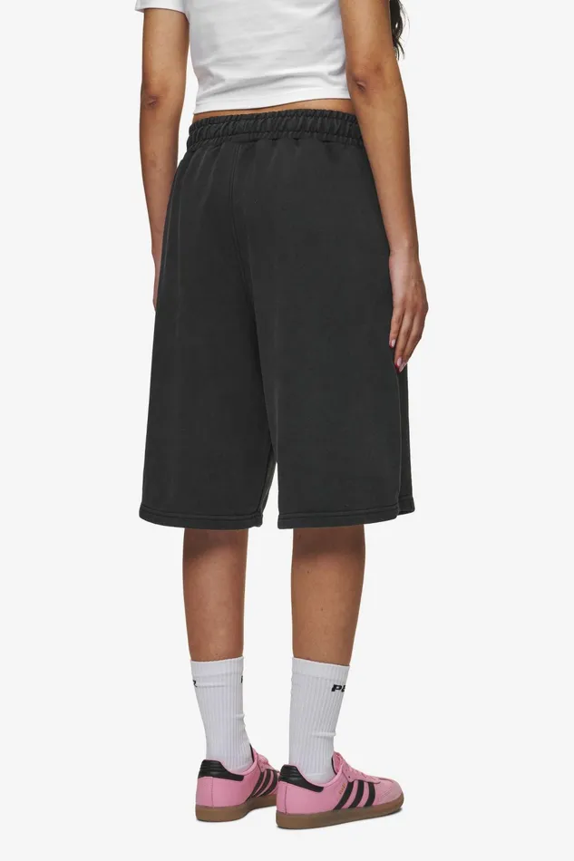 Women Pegador Shorts Leono Overknee Heavy Sweat Shorts Vintage Black Gum Women Pegador Shorts Leono Overknee Heavy Sweat Shorts Vintage Black Gum