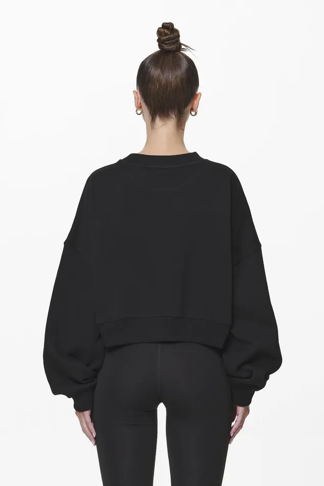 Women Pegador Sweaters Londa Cropped Oversized Sweater Black Gum Women Pegador Sweaters Londa Cropped Oversized Sweater Black Gum