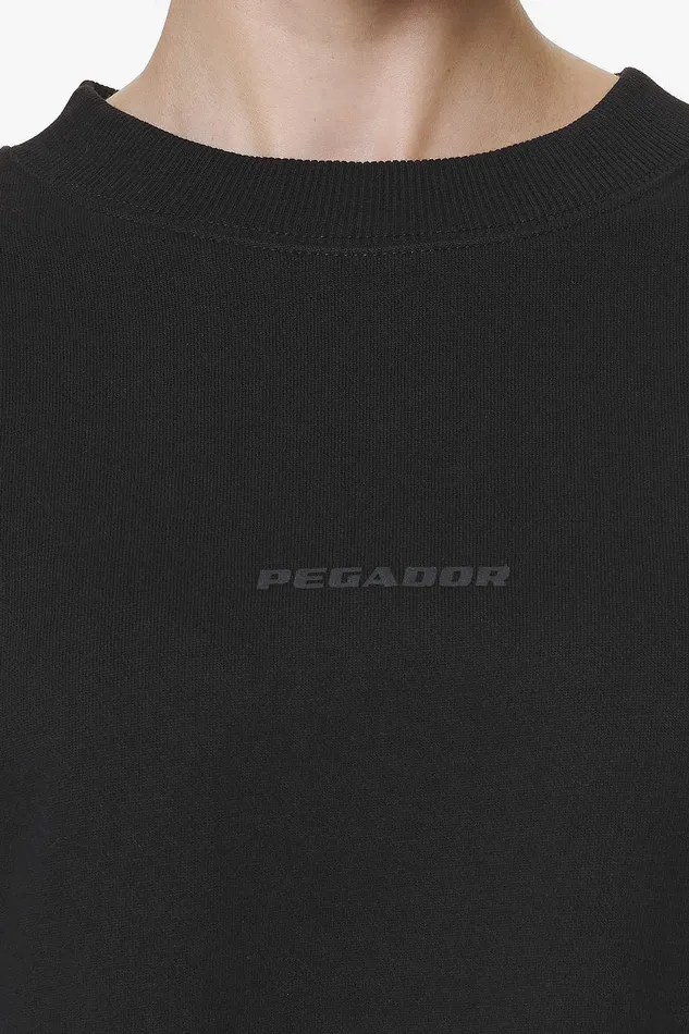 Women Pegador Sweaters Londa Cropped Oversized Sweater Black Gum Women Pegador Sweaters Londa Cropped Oversized Sweater Black Gum