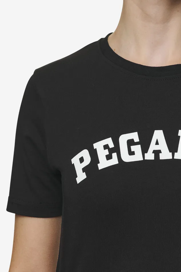 Women Pegador Tees Jenna Cropped Baby Tee Black Women Pegador Tees Jenna Cropped Baby Tee Black