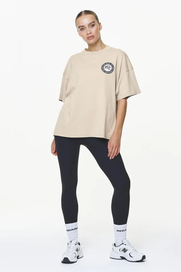 Women Pegador Tees Lydney Heavy Oversized Tee Vintage Washed Fossil Taupe Women Pegador Tees Lydney Heavy Oversized Tee Vintage Washed Fossil Taupe