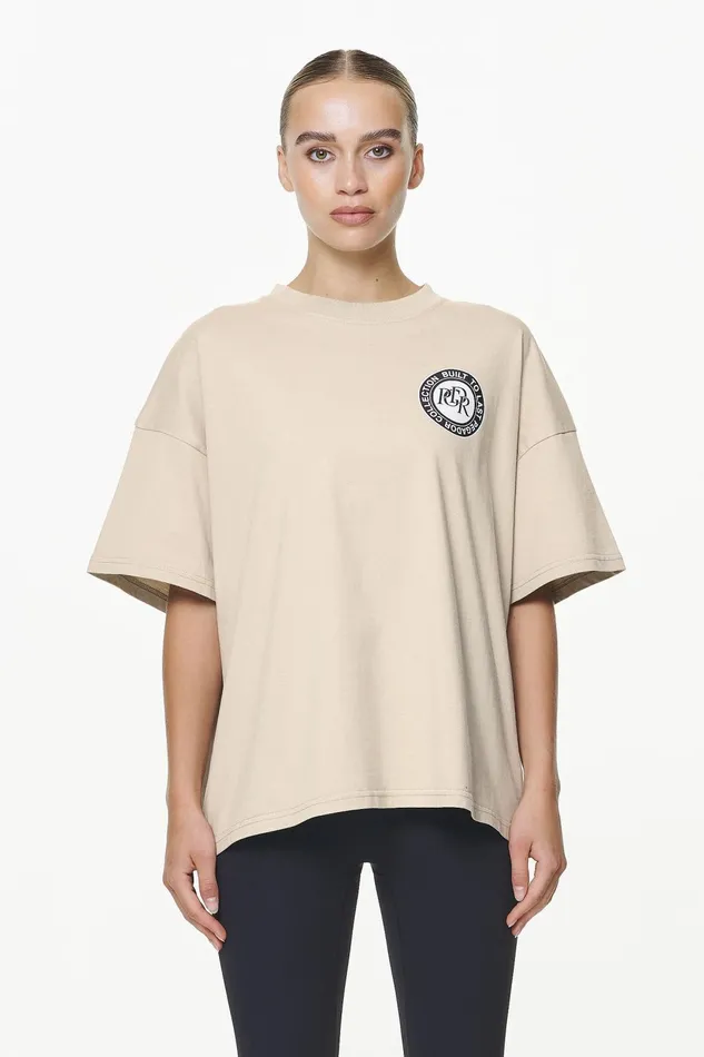 Women Pegador Tees Lydney Heavy Oversized Tee Vintage Washed Fossil Taupe Women Pegador Tees Lydney Heavy Oversized Tee Vintage Washed Fossil Taupe