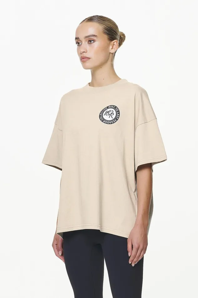 Women Pegador Tees Lydney Heavy Oversized Tee Vintage Washed Fossil Taupe Women Pegador Tees Lydney Heavy Oversized Tee Vintage Washed Fossil Taupe