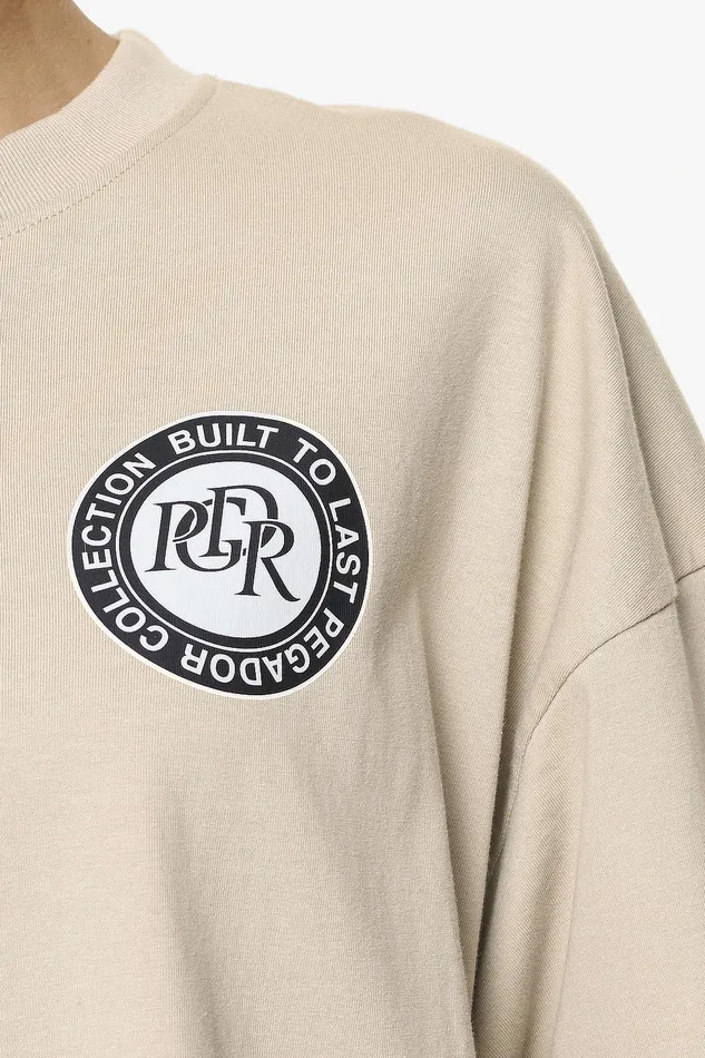 Women Pegador Tees Lydney Heavy Oversized Tee Vintage Washed Fossil Taupe Women Pegador Tees Lydney Heavy Oversized Tee Vintage Washed Fossil Taupe