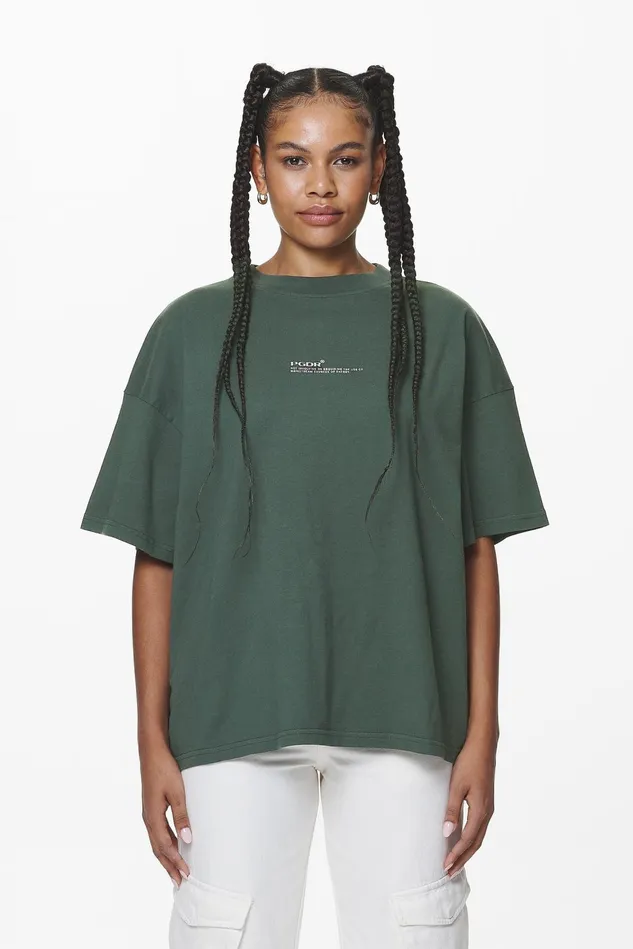 Women Pegador Tees Navisk Heavy Oversized Tee Washed Sage Green Women Pegador Tees Navisk Heavy Oversized Tee Washed Sage Green