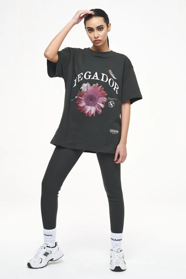 Women Pegador Tees Zea Oversized Tee Vintage Washed Iron Grey Women Pegador Tees Zea Oversized Tee Vintage Washed Iron Grey