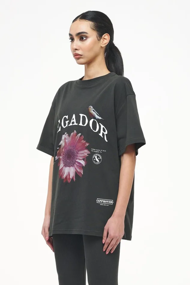 Women Pegador Tees Zea Oversized Tee Vintage Washed Iron Grey Women Pegador Tees Zea Oversized Tee Vintage Washed Iron Grey