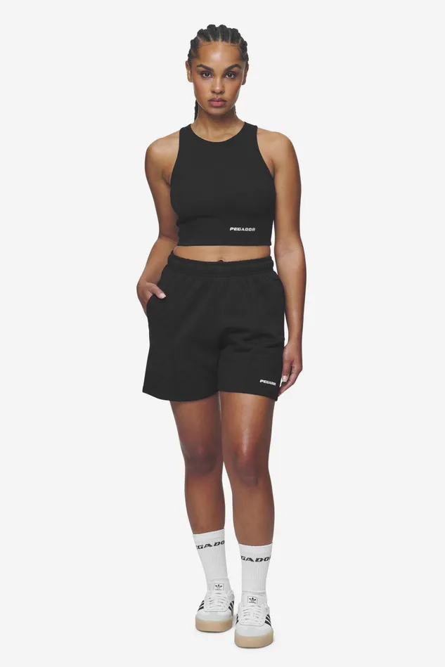Women Pegador Tops Ayla Crop Top Black White Women Pegador Tops Ayla Crop Top Black White