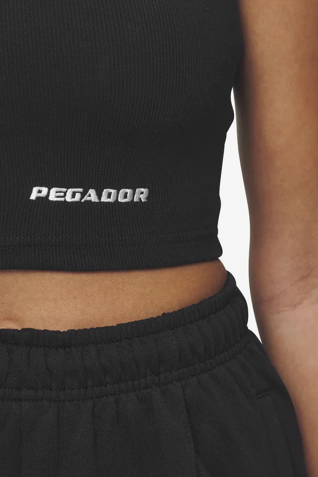Women Pegador Tops Ayla Crop Top Black White Women Pegador Tops Ayla Crop Top Black White